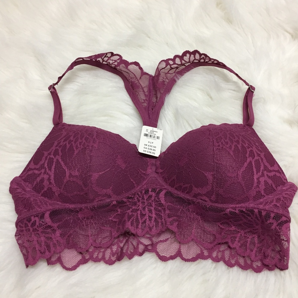 PINK Victoria Secret Racer Back Push Up Bralette